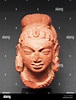Head of Shiva, north India, AD 400-500. Terracotta. This strongly ...