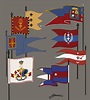 Serbian battle flags from the First Serbian uprising against the Turks ...