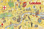 City of London Map Card Postcard by Crossroads Postcards No.90 77M ...