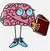 brain clipart - brain reading a book PNG image with transparent ...