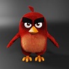 3d realistic red angry birds model