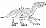 Libro para colorear del Indoraptor de Parque Jurásico para imprimir y ...