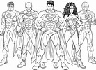 Dibujos de Liga de la Justicia 5 para Colorear para Colorear, Pintar e ...
