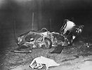 The wrecked remains of actor James Dean's Porsche 550 Spyder - Cholame ...