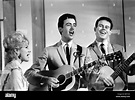 THE SPRINGFIELDS UK pop group in 1964. From left Dusty Springfield Tom ...