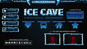 Ice Cave - Snow Twitch Overlay for OBS & Streamlabs