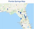 Map of Florida Springs | Florida springs map, Florida springs, Map of ...