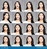 Different Emotions in Same Young Woman Stock Photo - Image of eyes ...