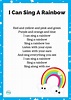 10 Rainbow Activities and I Can Sing a Rainbow Printable Lyrics · The ...