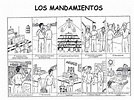 Los Mandamientos para colorear ~ Dibujos Cristianos Para Colorear