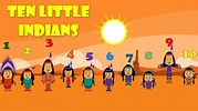 Ten Little Indians - Nursery Rhymes | Kids Numeracy | Ten little ...
