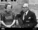 Margaret Thatcher relaxing with her husband Denis during a visit to ...