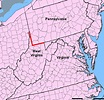 Map Of Virginia And Pennsylvania – Map Vector