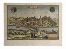 Franz Hogenberg - Mapa de Meissen - Grabado Original - Siglo 16 en ...