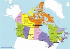 Ciudades Mapa De Canada Con Nombres