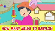 How Many Miles To Babylon | Animated Nursery Rhyme in English - YouTube