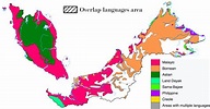 Malaysia - languages • Map • PopulationData.net