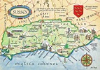 Eastbourne, England | Map, Sussex, Illustrated map