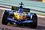 Pictures: Alonso drives his 2005 title-winning Renault at Yas Marina ...