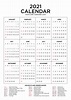 Excel 12 Month Free Printable 2021 Calendar With Holidays / Free Excel ...