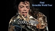 Michael Jackson 2000 Watts Invincible World Tour Final HD - YouTube