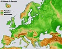 + Geografia: Mapas de Relevo da Europa - 9º Ano