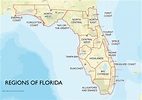 Regions of Florida. - Maps on the Web