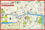 Map of Dublin tourist: attractions and monuments of Dublin
