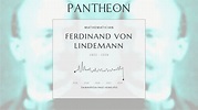 Ferdinand von Lindemann Biography - German mathematician (1852–1939 ...