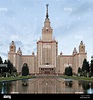 Vorderansicht der Lomonossow-Universität Moskau Stockfotografie - Alamy