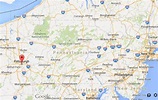 Where is Pittsburgh on map of Pennsylvania
