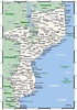 Moçambique cidades mapa - Mapa de Moçambique cidades (Leste da África ...