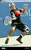 NEW YORK, United States - Japanese Tatsuma Ito returns a shot during a ...