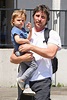 Christian Bale takes toddler son Joseph for lunch in LA | Daily Mail Online