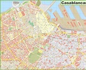 Mapa de Casablanca: mapa offline y mapa detallado de la ciudad de ...