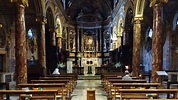 Santa Maria in Via Lata, Rome. The decoration of the interior is ...