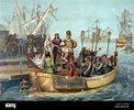 First Voyage of Christopher Columbus, 1492 Stock Photo: 135096127 - Alamy