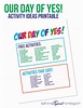 How to Have a "Day of Yes" with Your Kids + Free Printable Kids ...