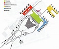Palma Airport plan showing layout of Palma Airport
