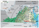 Landkarte Virginia Karte Bezirke Counties Weltkarte Com Karten - Gambaran