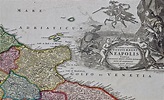 Königreich Neapel und Süditalien: Eine handkolorierte Homann-Karte aus ...