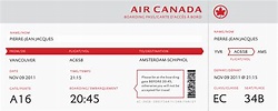 Air Canada Boarding Pass | Emily Carr University