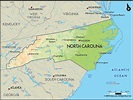 Geographic Map Of north Carolina | secretmuseum