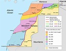 The walls of Western Sahara. A map illustrating the Moroccan built ...