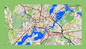 Gran mapa detallado de la ciudad de Potsdam con otras marcas | Potsdam ...