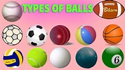 Types Of Balls || Ball Vocabulary || Different Types Of Ball with ...