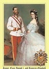 Sissi con il marito in un ritratto ufficiale in formato cartolina ...