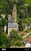 Aerial view, Burg Kronberg castle, Kronberg im Taunus, Hesse Stock ...