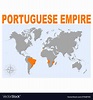 Map portuguese empire Royalty Free Vector Image