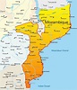 모잠비크도-지도 모잠비크(동부 아프리카-아프리카)